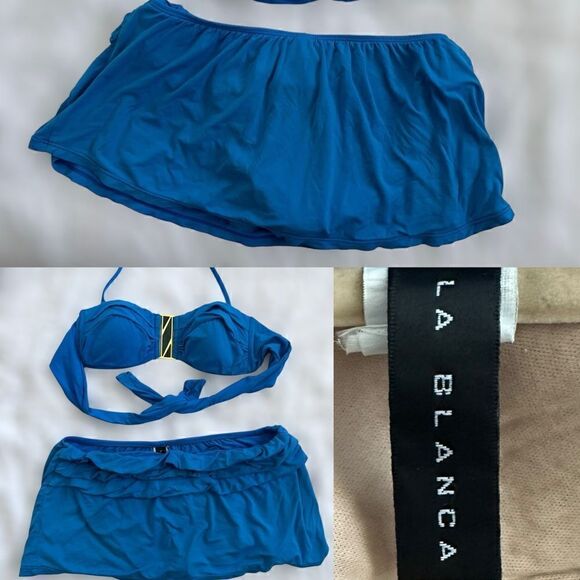 La Blanca Fiji Tropics Swim Skirt hipsters - Size 6 - Picture 1 of 10